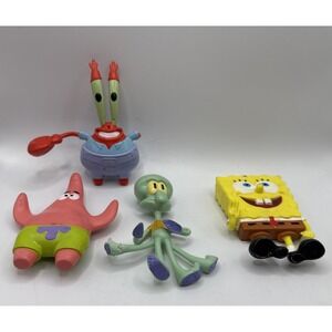 SpongeBob Squarepants Bendable Figures: Mr. Krabs, Patrick, Squidward Bendy